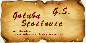 Goluba Stoilović vizit kartica